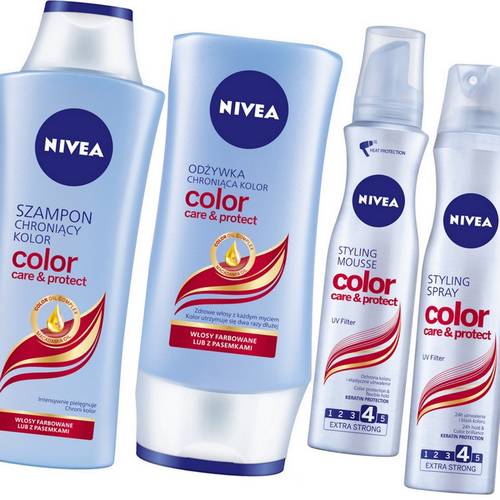 nivea color protect szampon do włosów farbowanych i z pasemkami