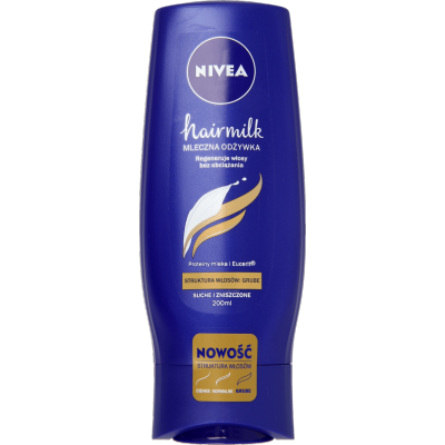 nivea hairmilk mleczna odżywka do włosów o strukturze grubej