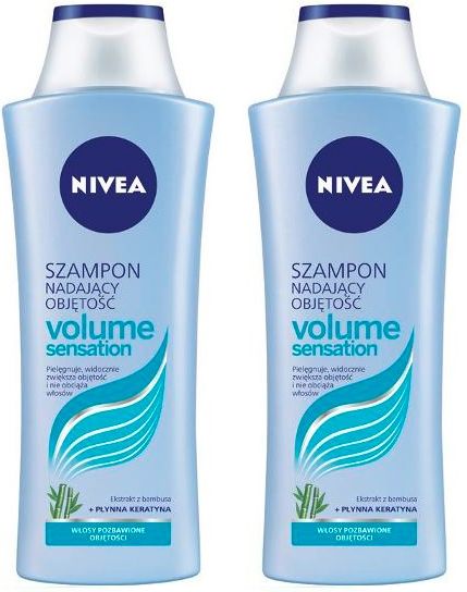 nivea volume sensation szampon nadający objętość 400 ml