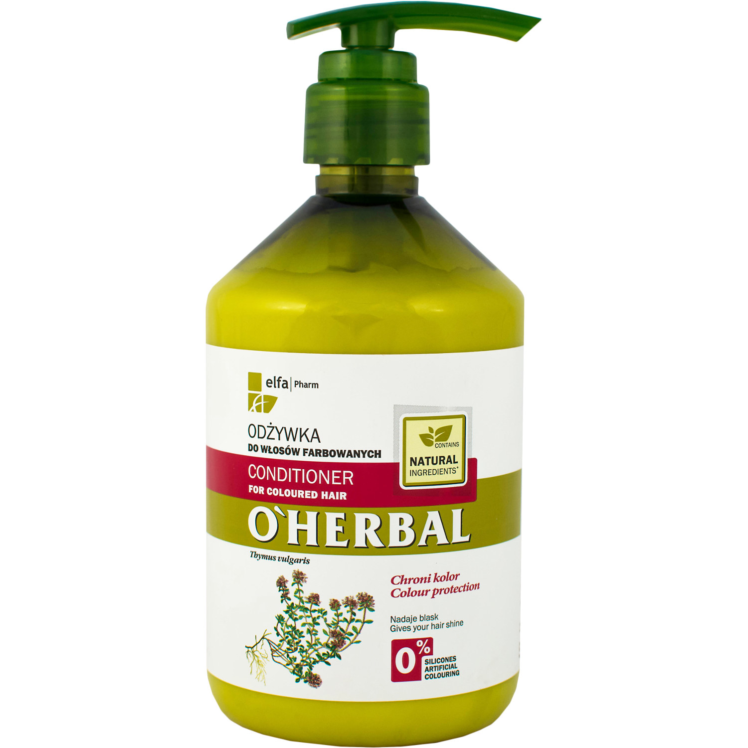 o herbal odżywka do włosów farbowanych