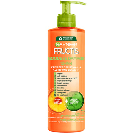 odżywka do włosów bez spłukiwania fructis serum