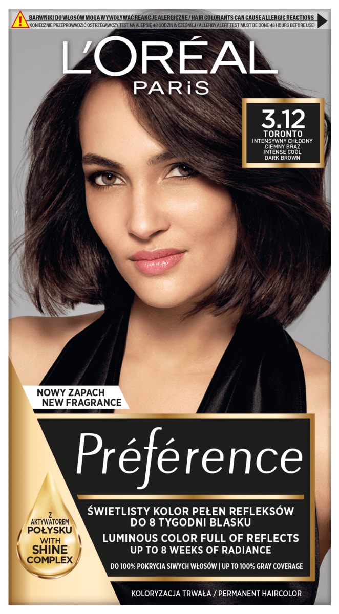 odżywka do włosów loreal preference 3 high shine c