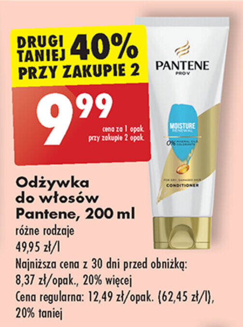 odżywka do włosów pantene 200 ml biedronka