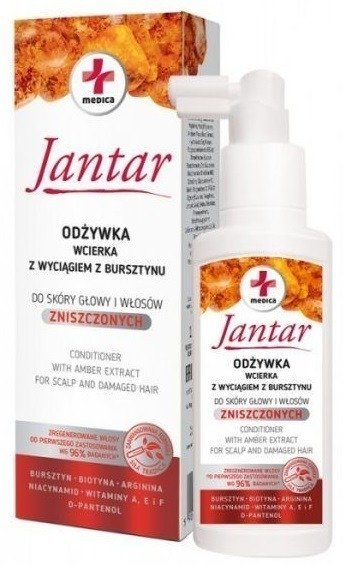 odżywka do włosów z wyciągiem z bursztynu jantar