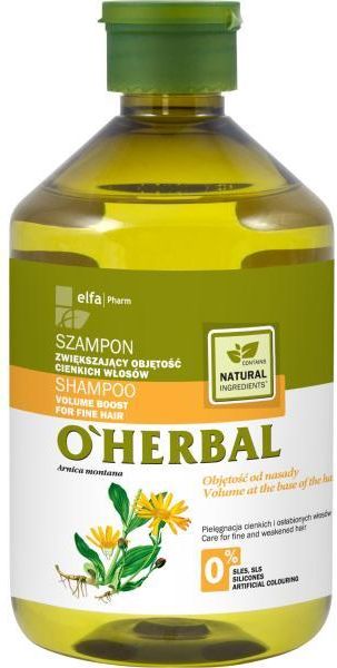 oherbal szampon objętość