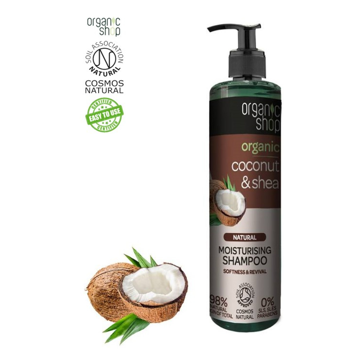 organic shop coconut szampon skład