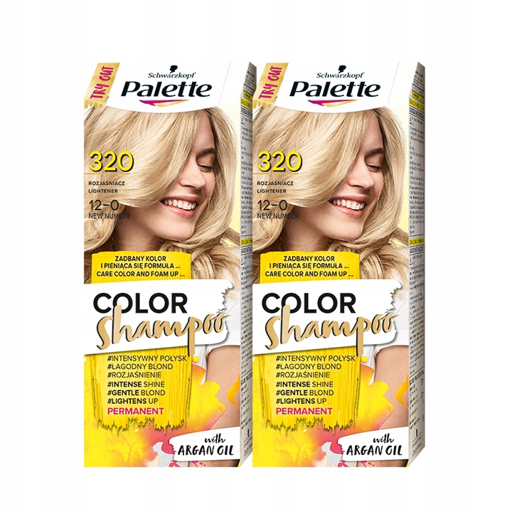 palette color shampoo szampon koloryzujący 320 rozjaśniacz