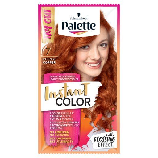 palette instant color szampon koloryzujący nr 7 intensywna miedź