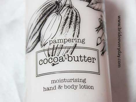 pampering cocoa butter moisturising hand & body lotion