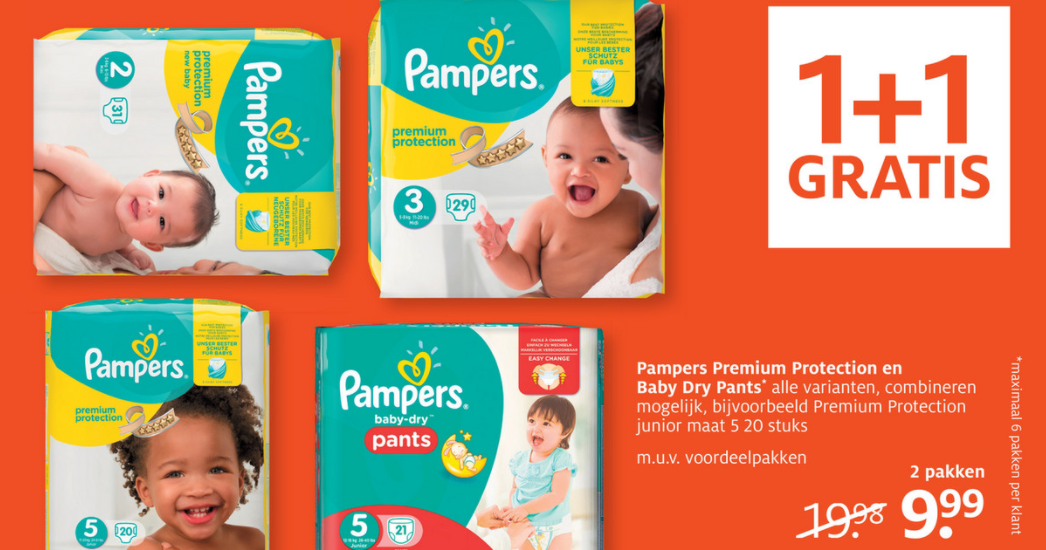 pampers 1 1 gratis