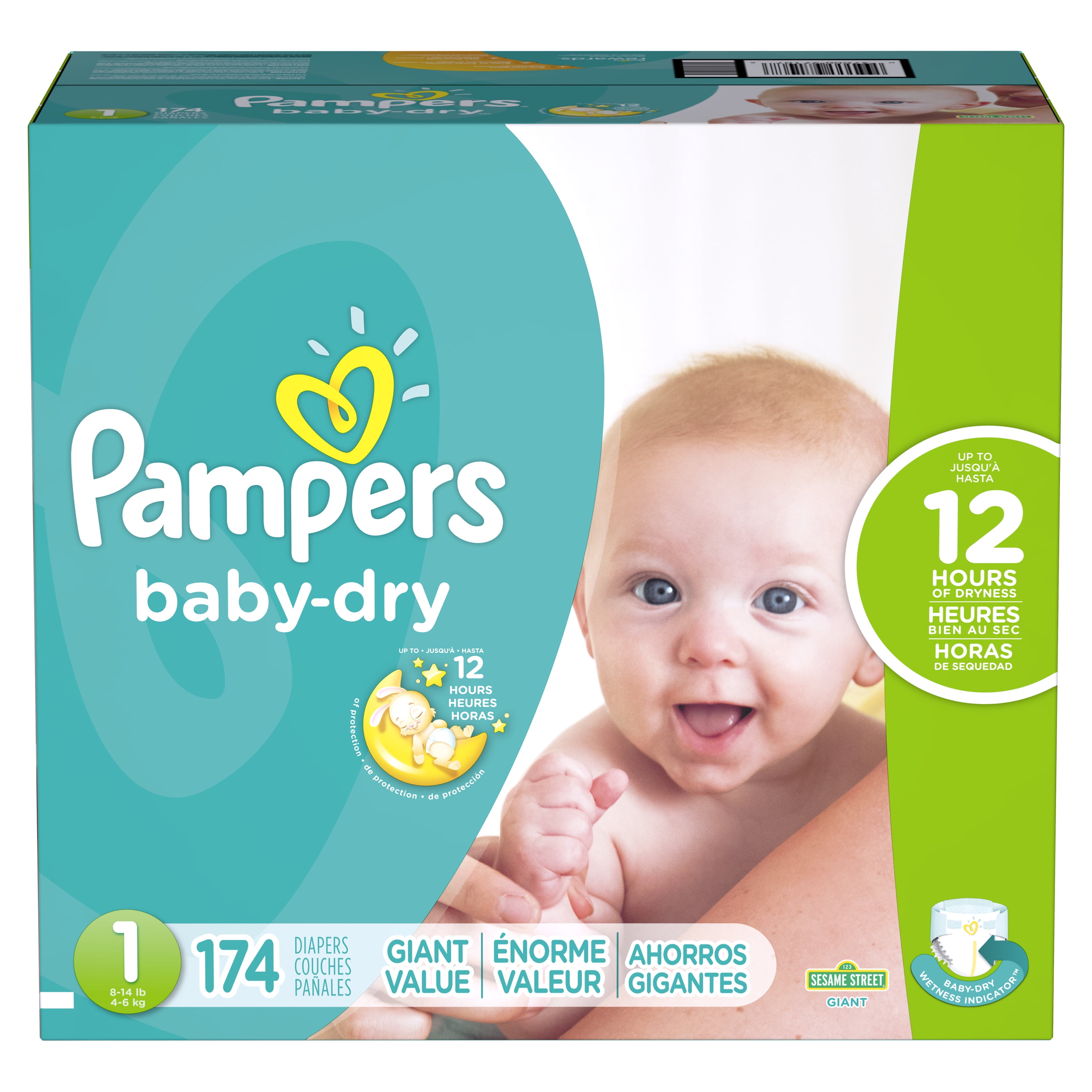 pampers 174 pieces