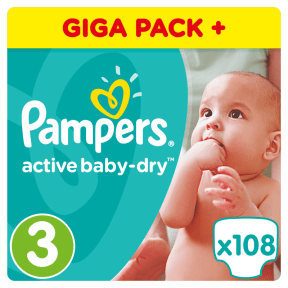 pampers 3 108 szt