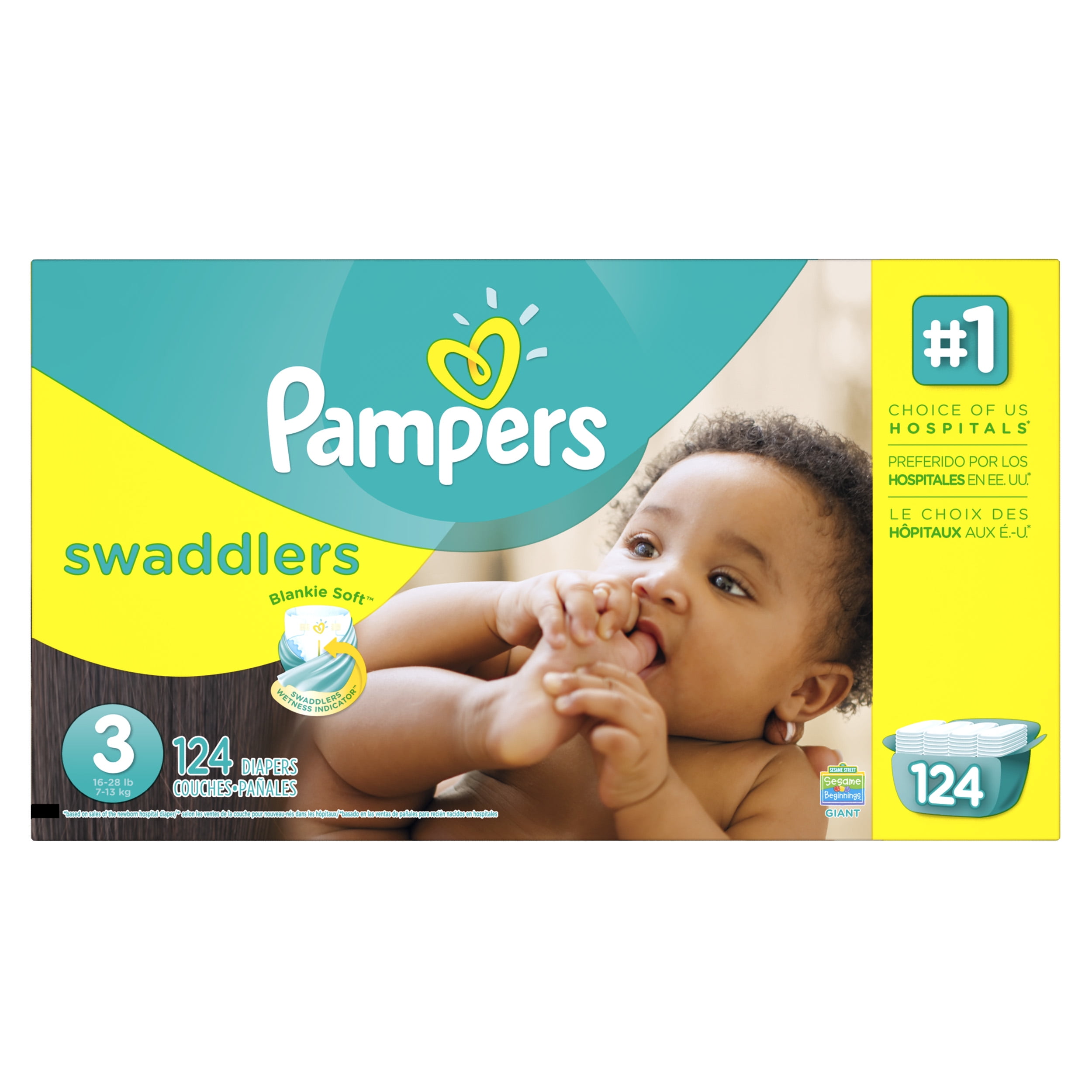 pampers 3 124 szt