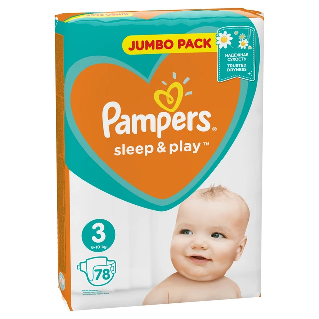 pampers 3 sleep and play 78 szt