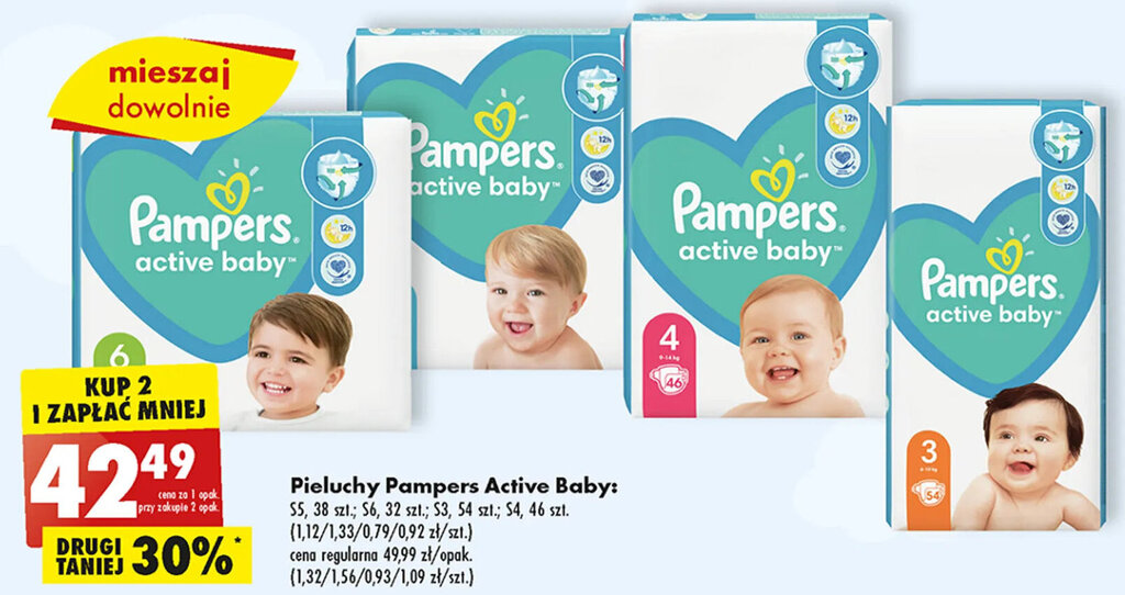 pampers active baby 1 biedronka gazetka