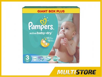 pampers active baby 126 sztuk