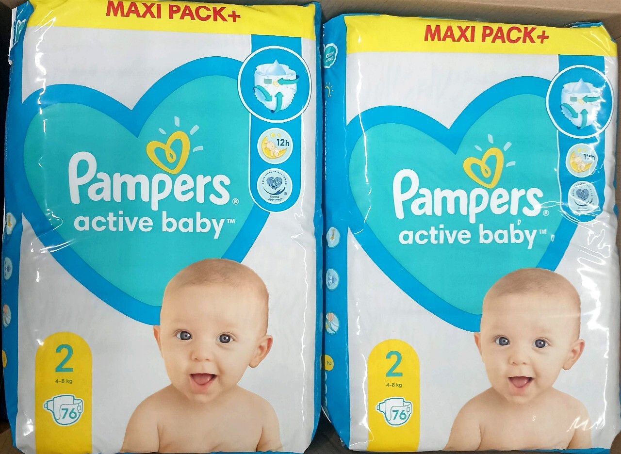 pampers active baby 2 76 szt