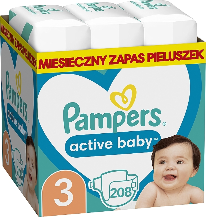 pampers active baby 3 midi 208