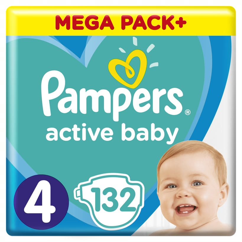 pampers active baby 4 mega pack