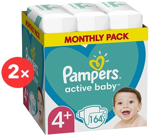 pampers active baby 4 monthly pack