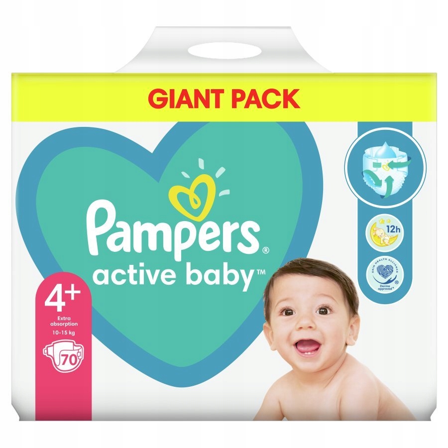 pampers active baby 70 szt