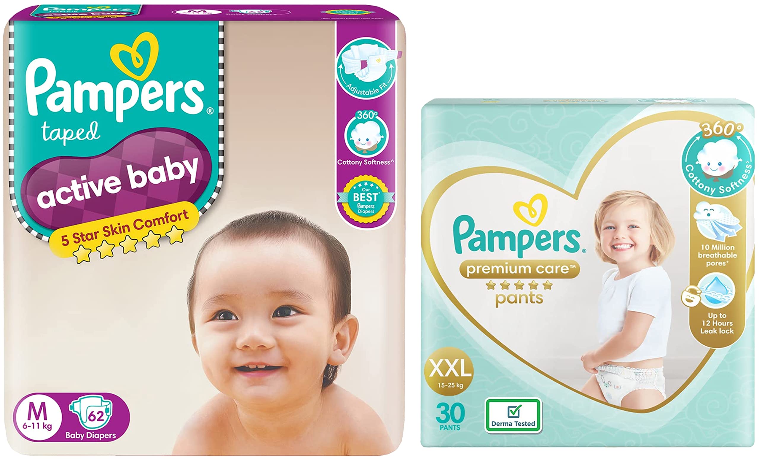 pampers active baby czy premium care