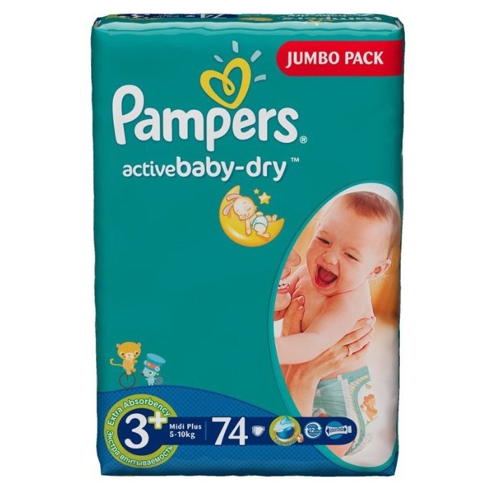 pampers active baby dry 3 74