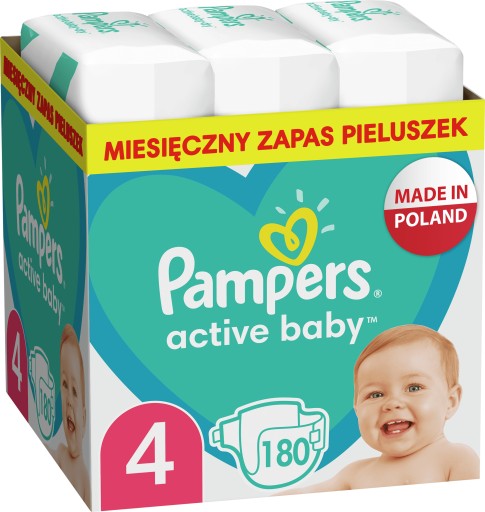 pampers active baby dry 4 132 foliowe opakowanie