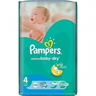 pampers active baby dry 4 49 sztuk