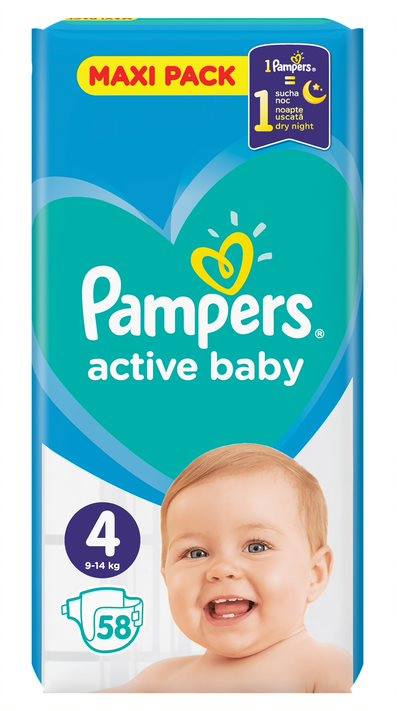 pampers active baby dry 4 cena