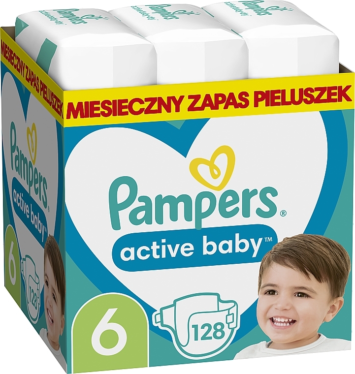 pampers active baby-dry pieluchy rozmiar 4 maxi 8-14kg 174 sztuk