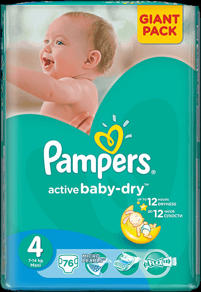 pampers active baby dry rozm 4 76 szt