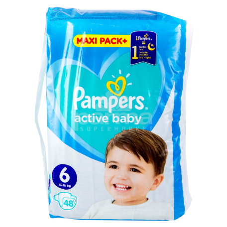 pampers active baby niebieski