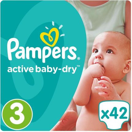 pampers active baby pieluchy 3 midi 42 szt pieluszki