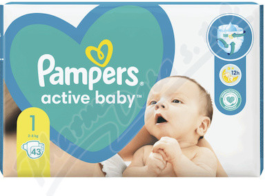 pampers active dry 1 43 szt