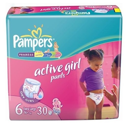 pampers active girl pants 6