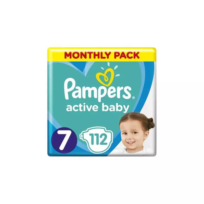 pampers baby active 7 112 szt