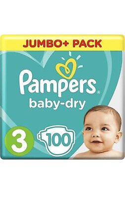 pampers baby dry jumbo pack size 3 90 nappies