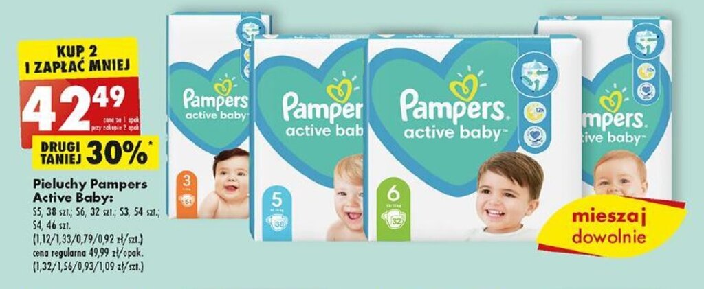 pampers biedronka 49.99