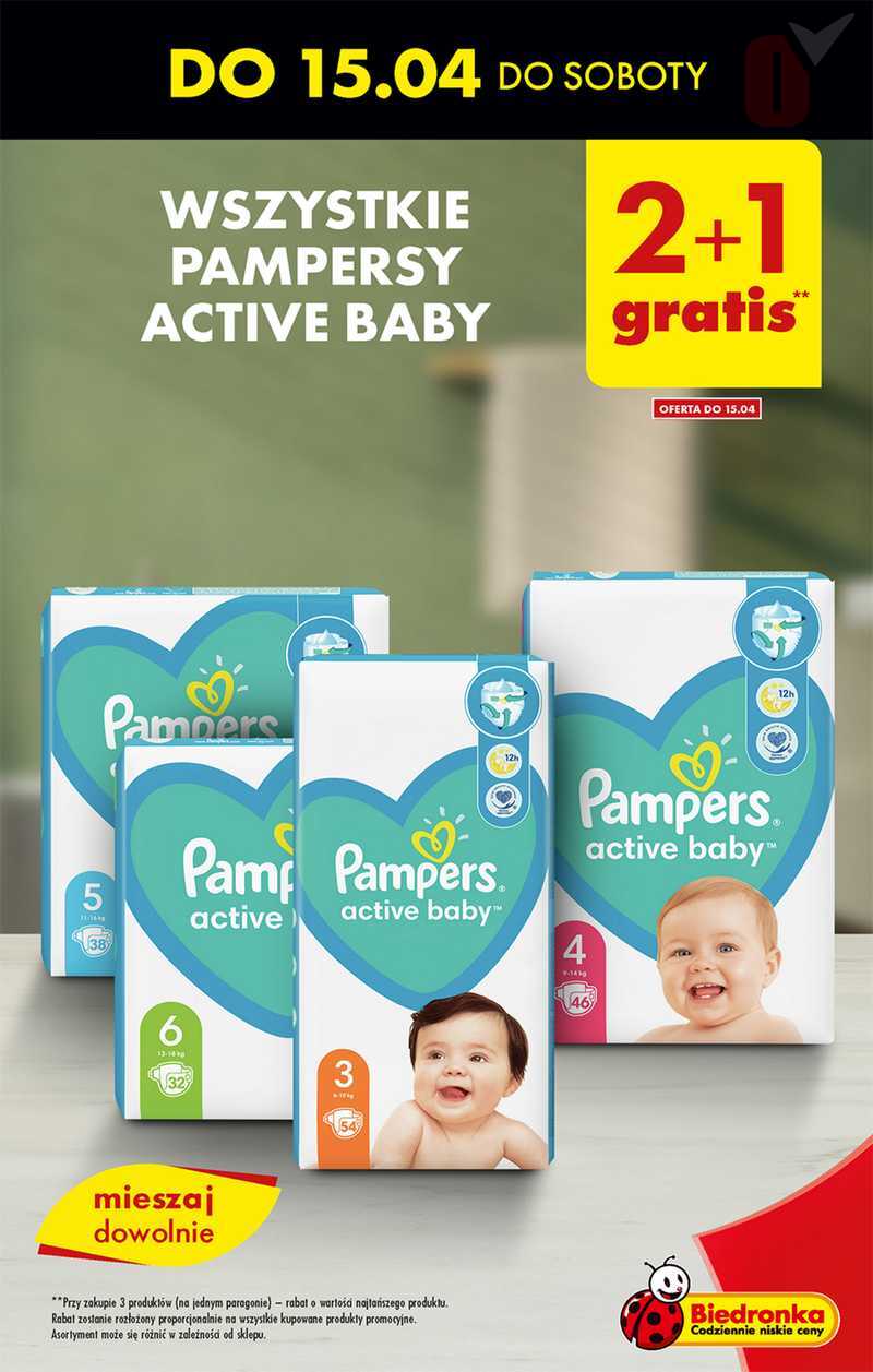 pampers biedronka plock