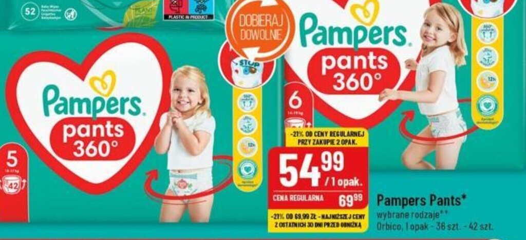 pampers cena 2 42 szt