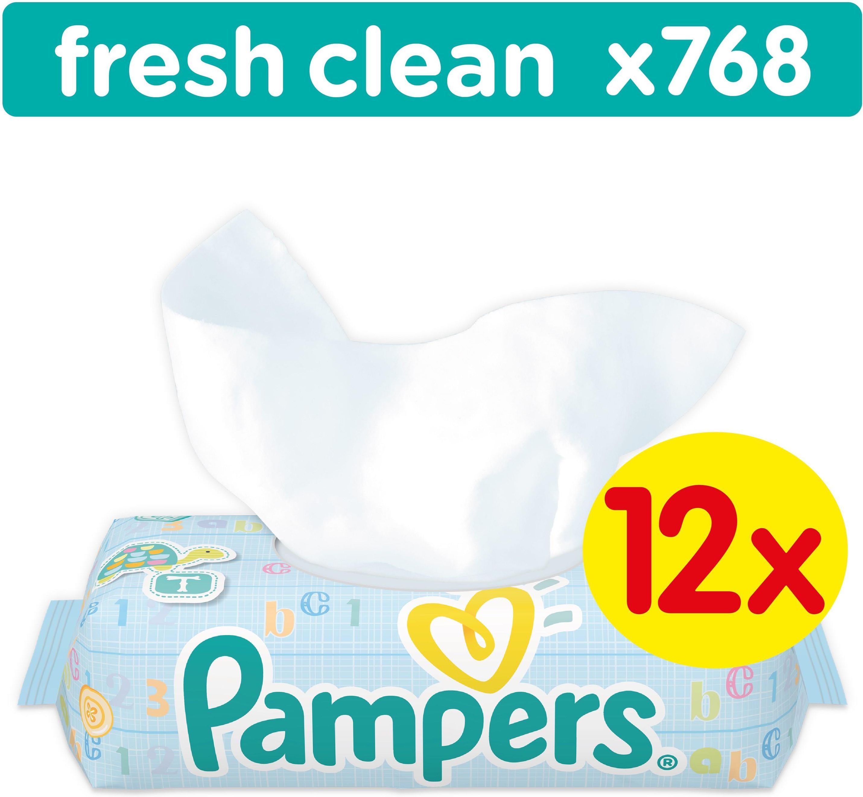 pampers chusteczki fresh clean 12 x 64 sztuki