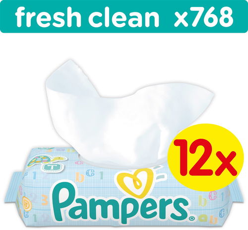 pampers fresh clean 12x64