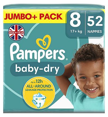 pampers jumbo pack size 8