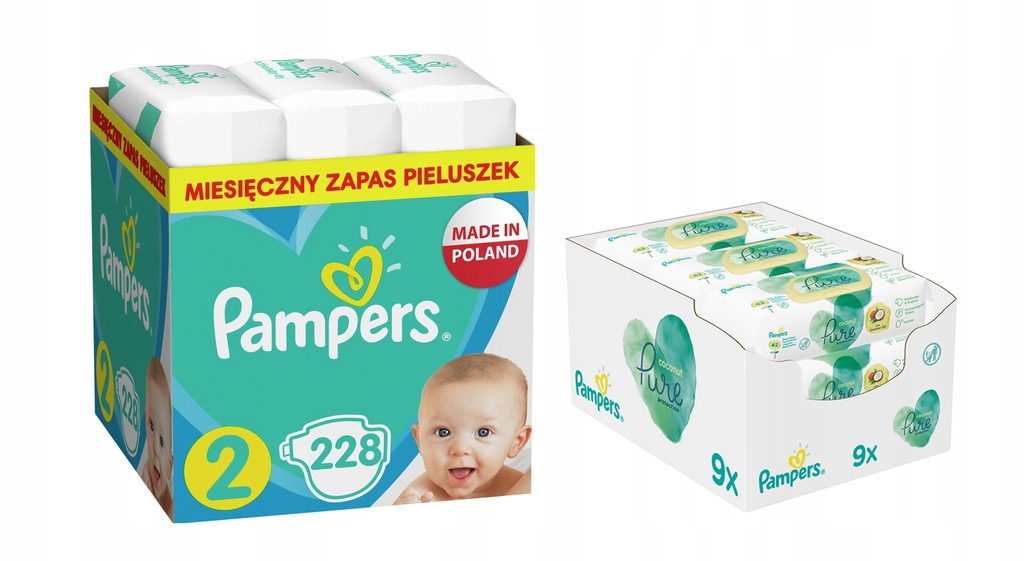 pampers new baby 2 mini 228 szt