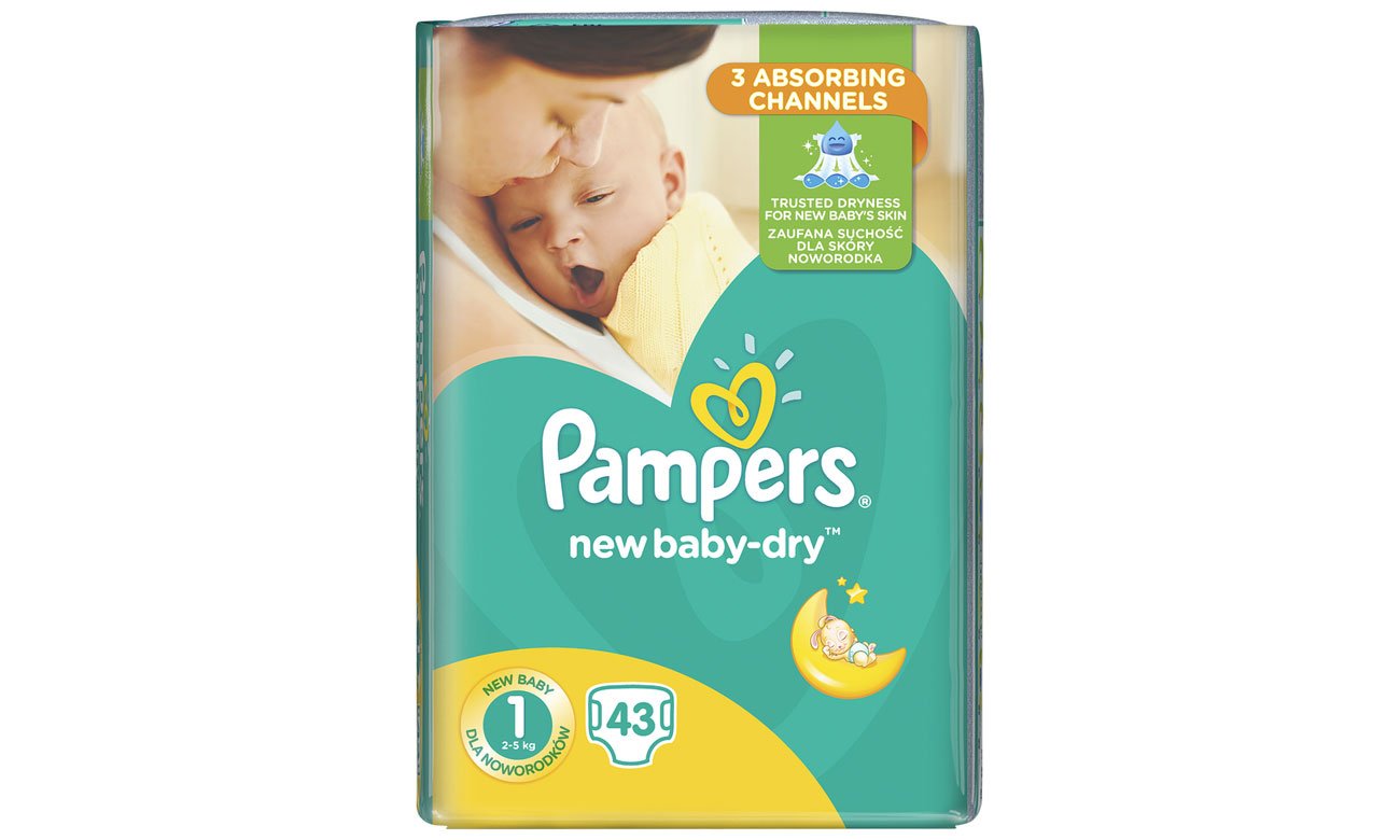 pampers new baby dry 1 43 szt