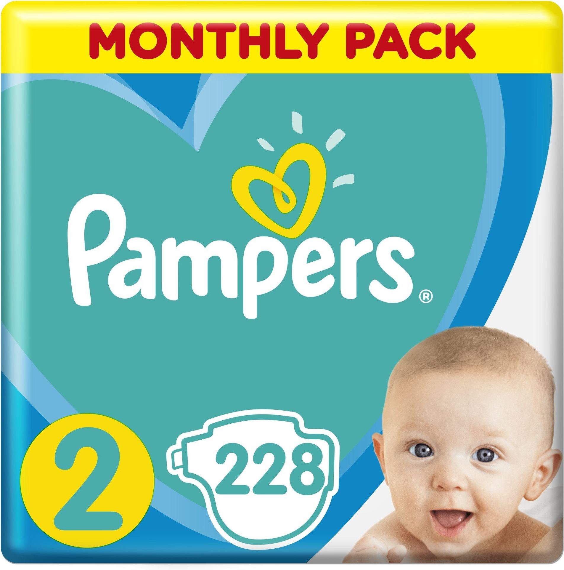 pampers new baby-dry 228 sztuk