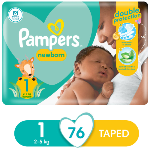 pampers new baby dry 76 szt