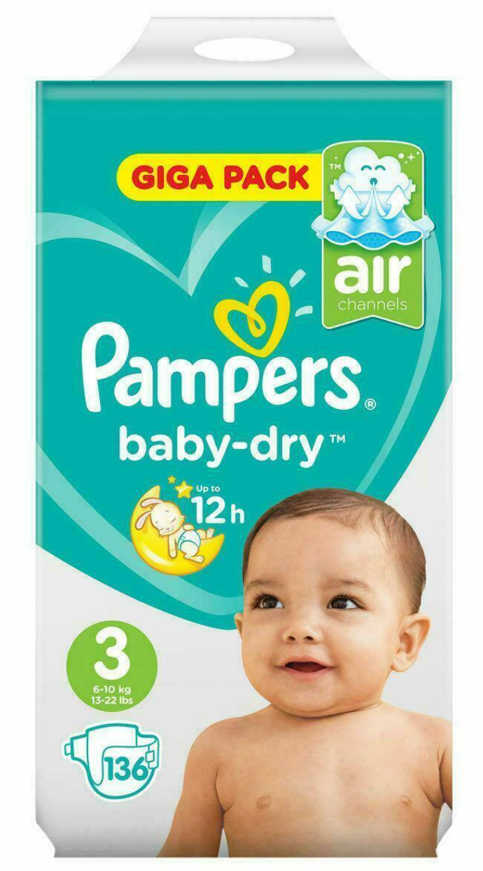 pampers new baby dry giga