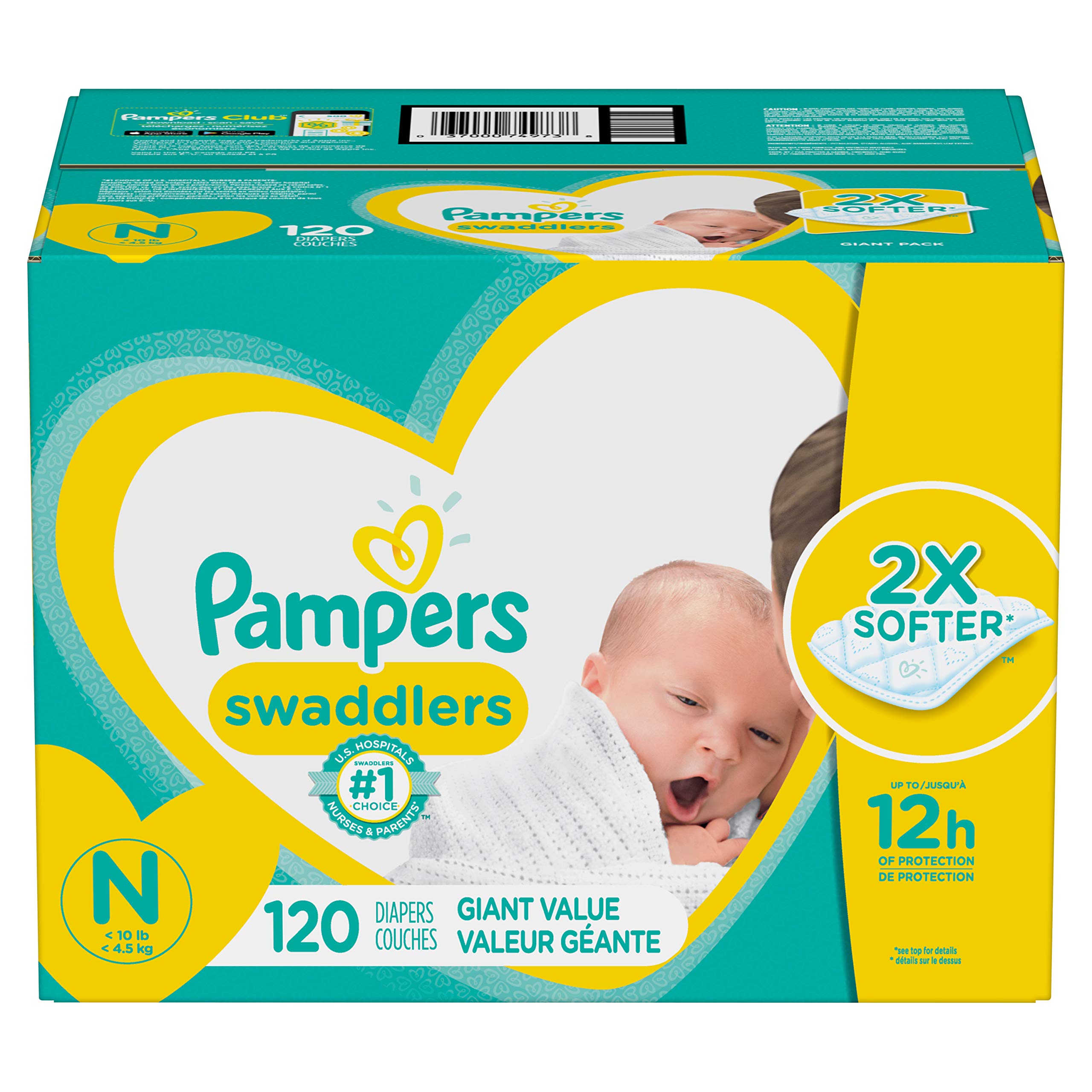 pampers new born husteczki